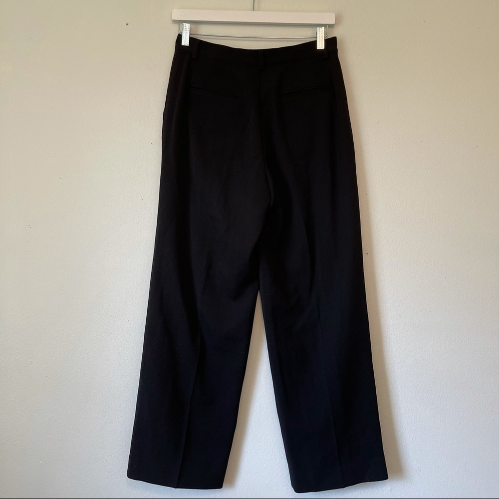 DKNY Classic Wool Straight Leg Slacks